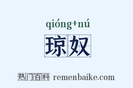 琼奴是什么意思的图片